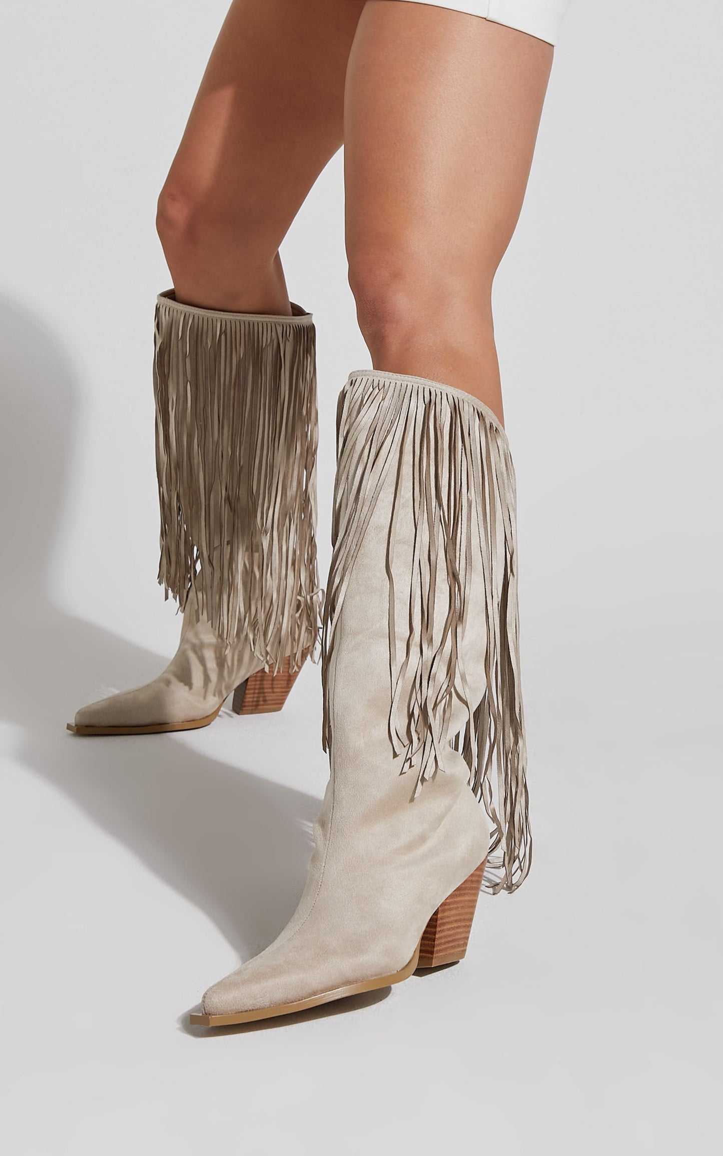 Billini - Evette Boots in CREAM SUEDE