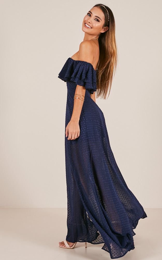 Midnight Lover Maxi Dress In Navy