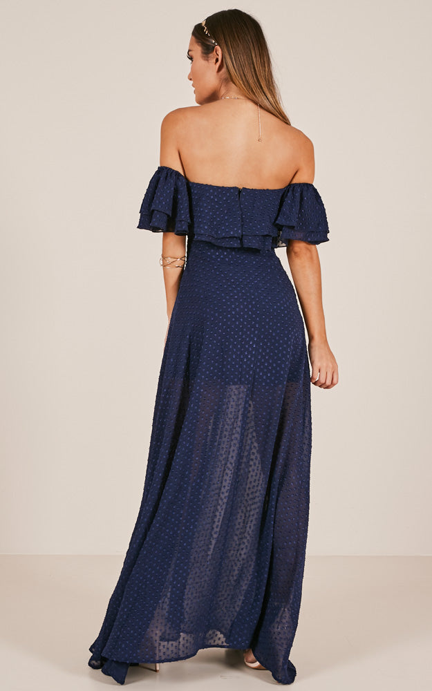 Midnight Lover Maxi Dress In Navy