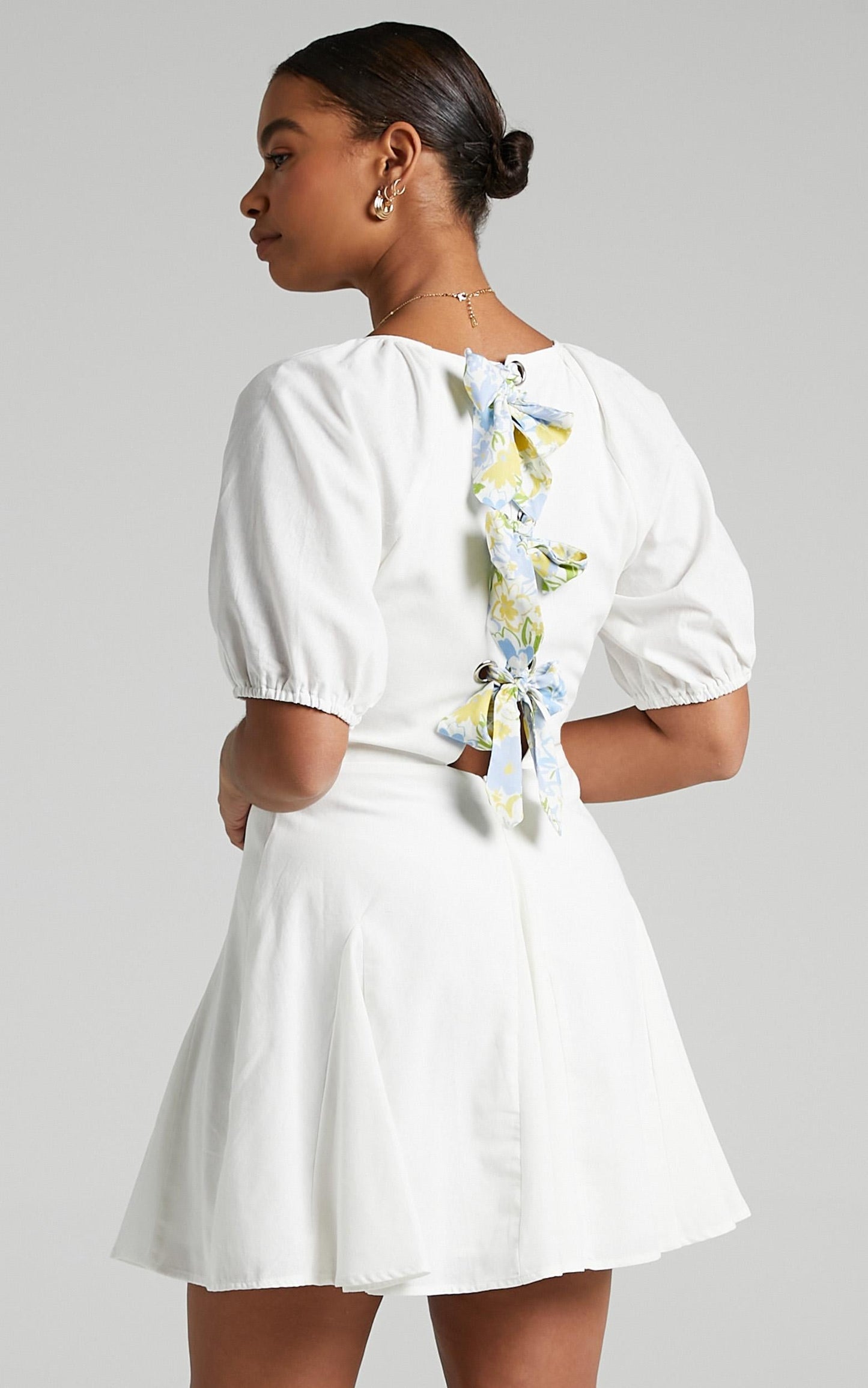 Riku Dress in White