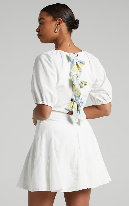 Riku Dress in White