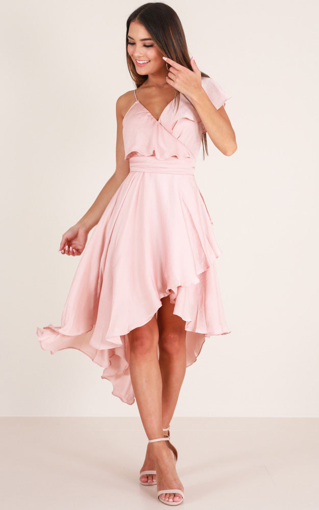 You Already Know Dress In Blush