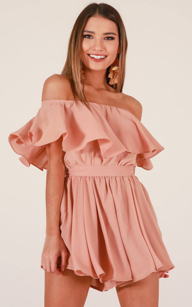 Time To Go Playsuit In Beige