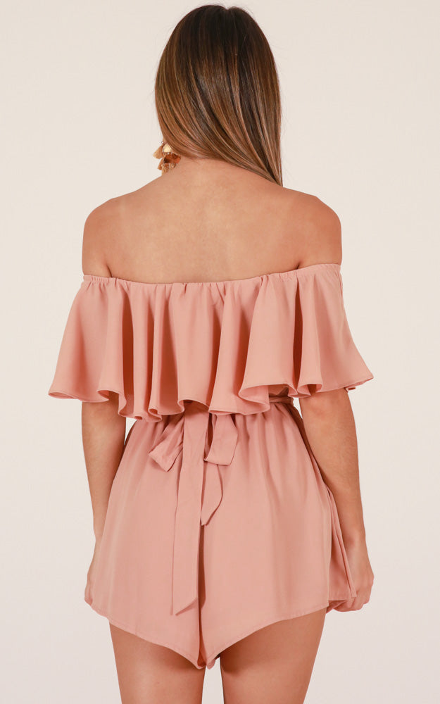 Time To Go Playsuit In Beige