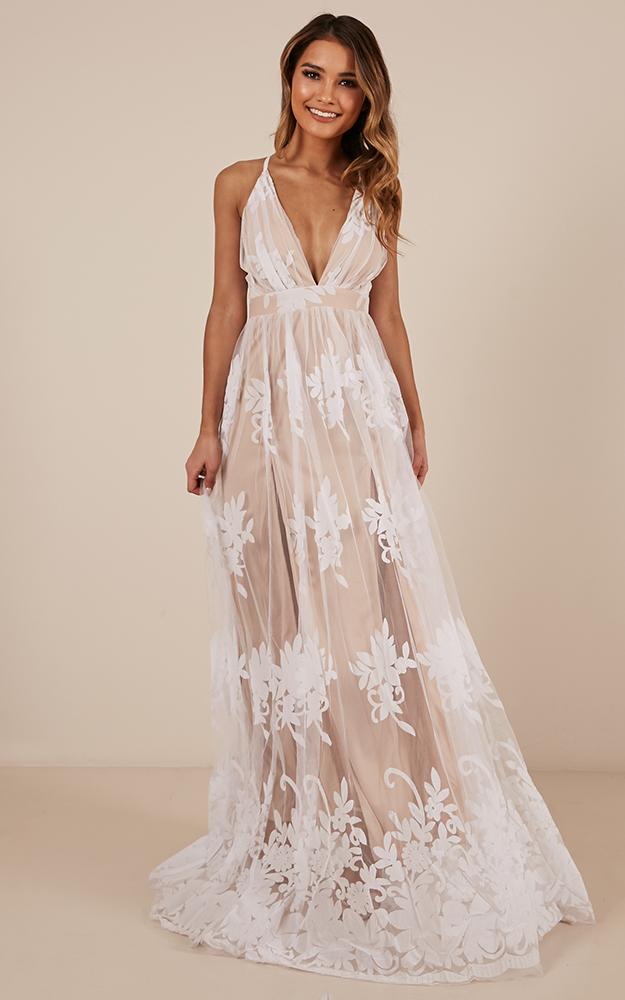 Promenade Maxi Dress in White