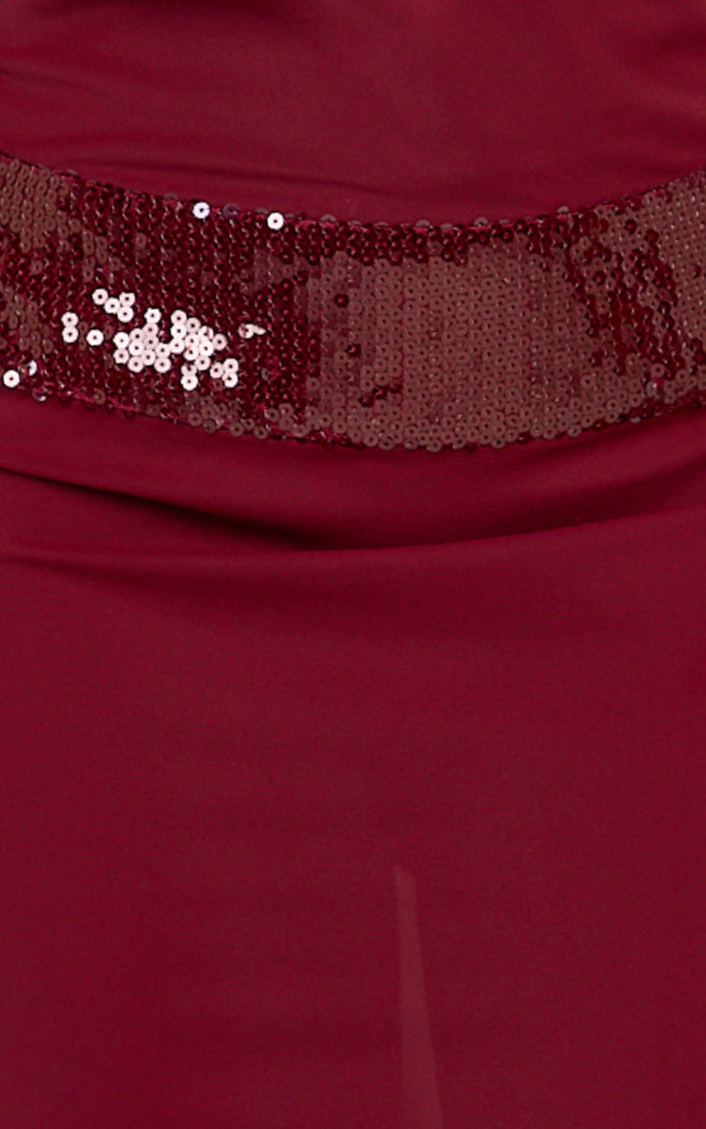Evianne Maxi Dress - Backless Sequin Drop Waist Halter Dress in Wine