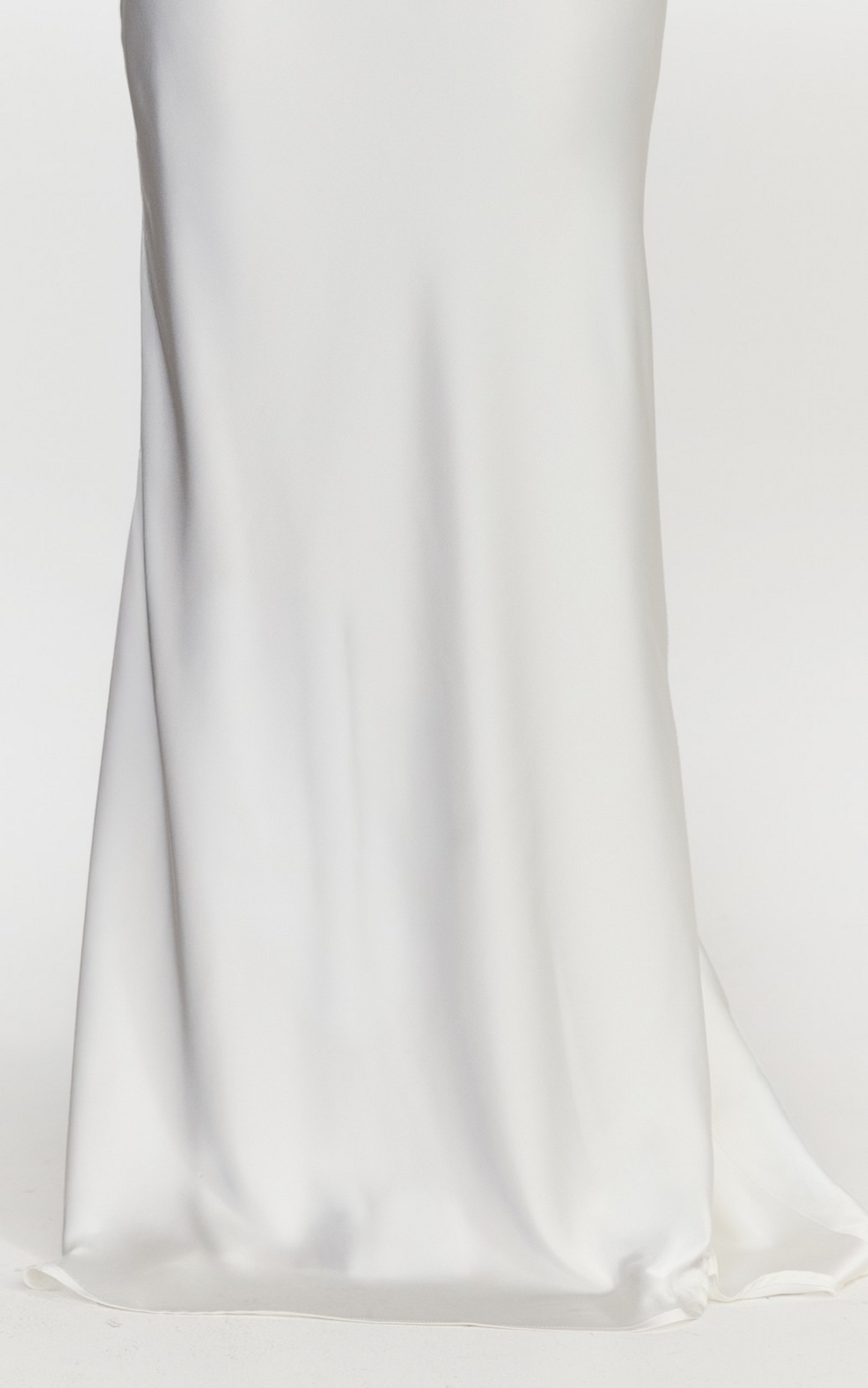 Carrie Maxi Skirt - Bias Cut Skirt With Train in White