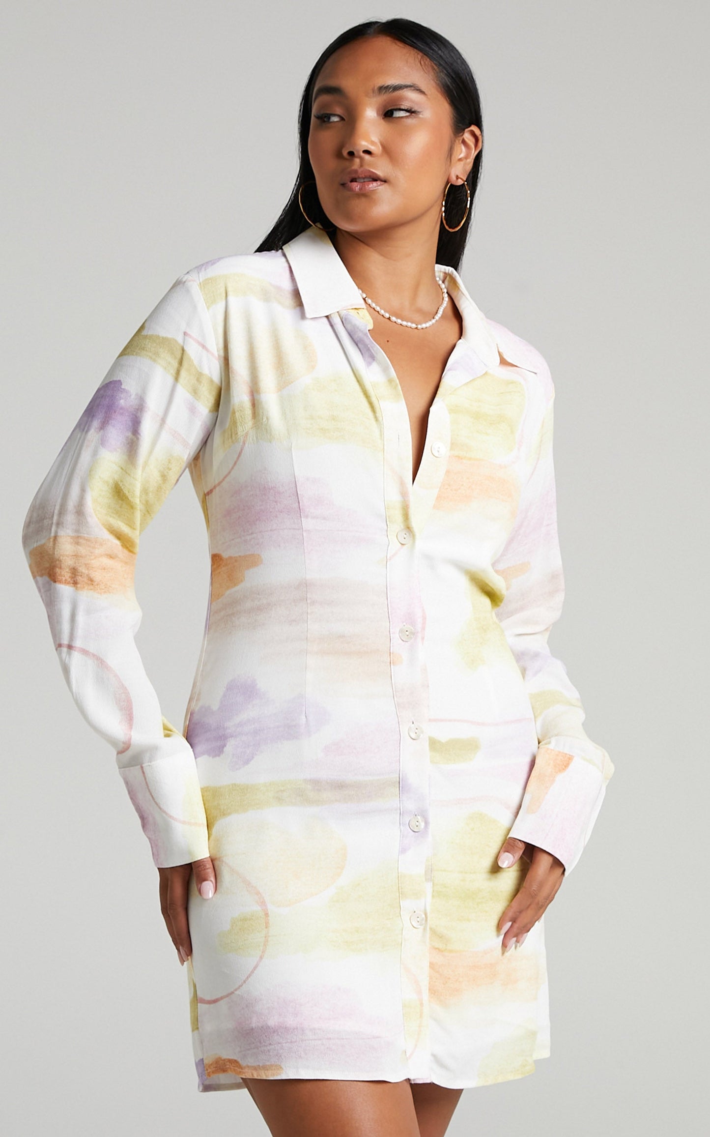 Charlie Holiday - Naomi Shirt Dress in Ibiza