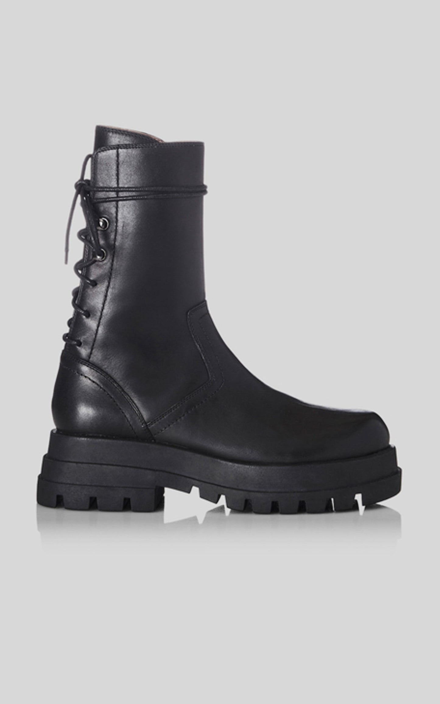 Alias Mae - Dom Boots in Black Leather