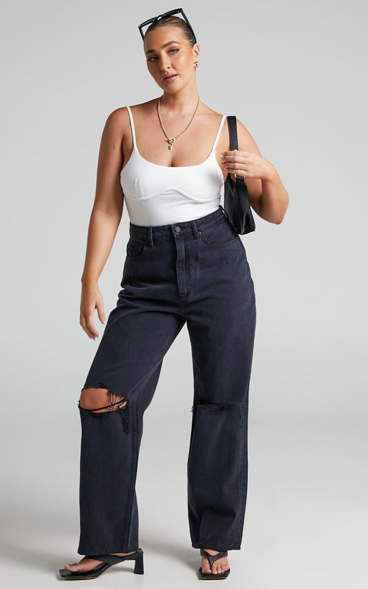 Lee - HIGH BAGGY in Exalt Black