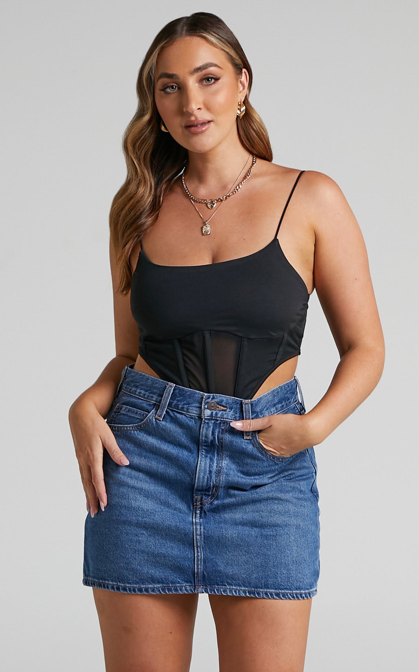 Levi's - 70s High Micro Mini Denim Skirt in Mini Me