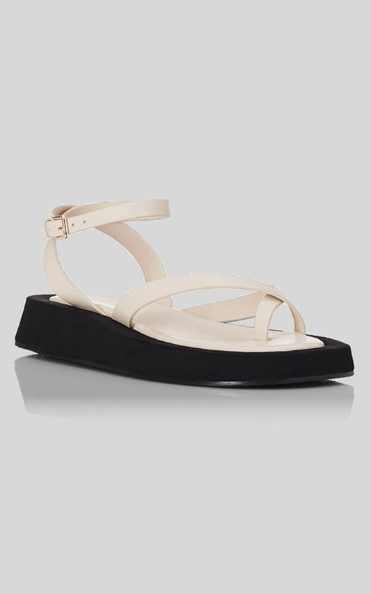 Alias Mae - Polly Sandals in Bone Leather