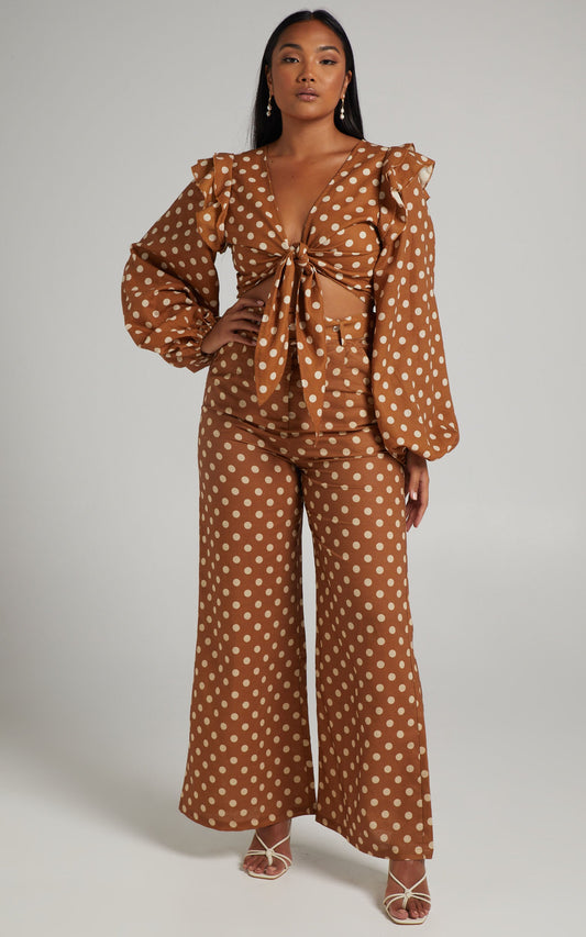 Charlie Holiday - High Waisted Maple Pants in Spot