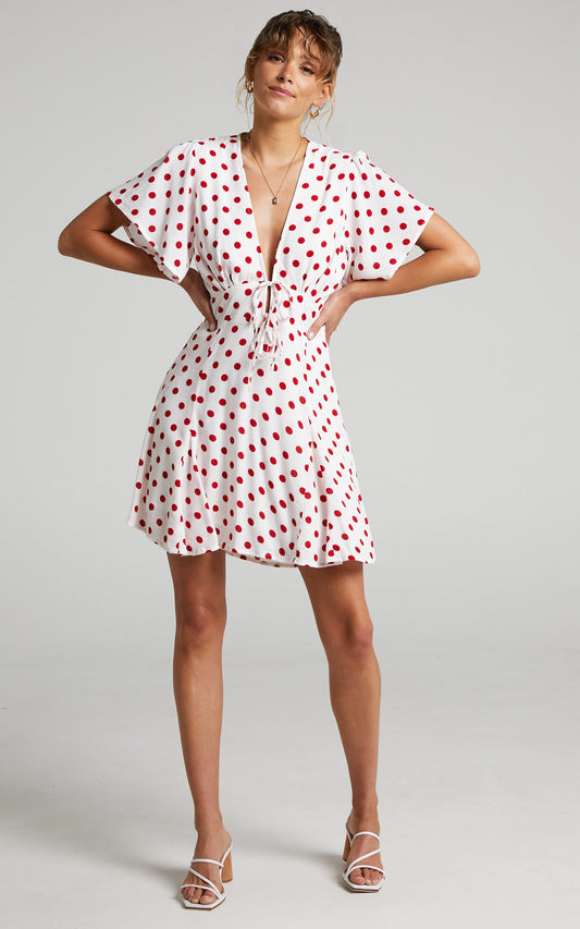 Rue Stiic - Leslie Mini Dress in Elle Polka Dot