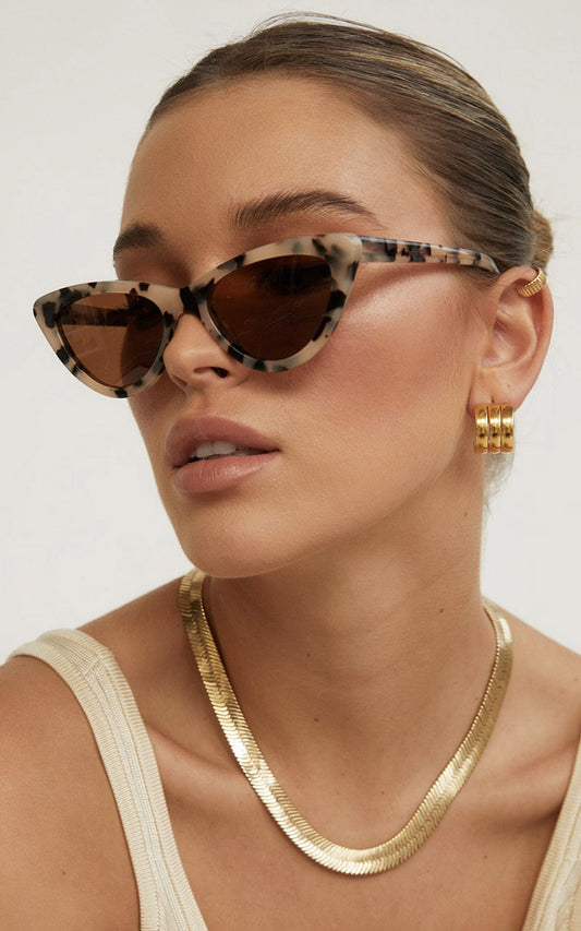 Banbe Eyewear - The Sofia Sunglasses in Blonde Tort-Brown