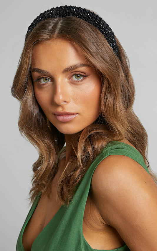 Solana Headband in Black