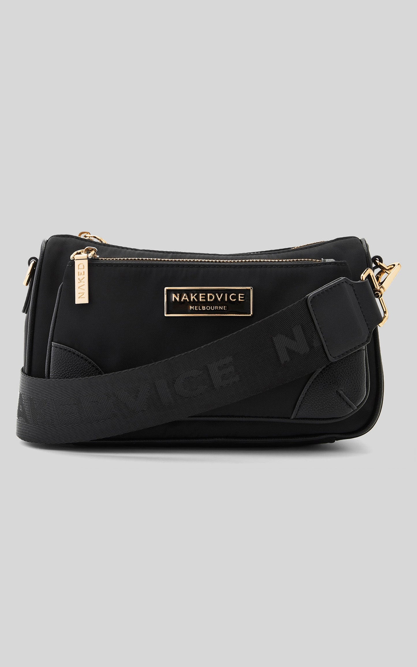 NAKEDVICE - THE HUNTER BAG in BLACK/GOLD