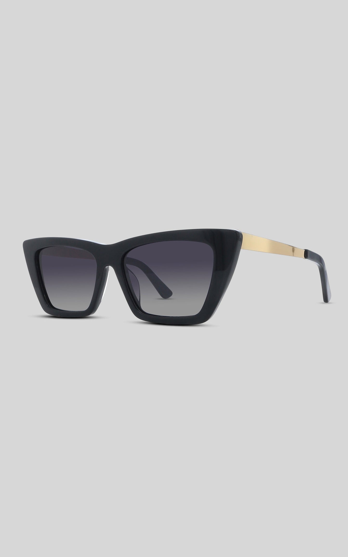 Banbe Eyewear - The Twiggy Sunglasses in Black/Black Fade