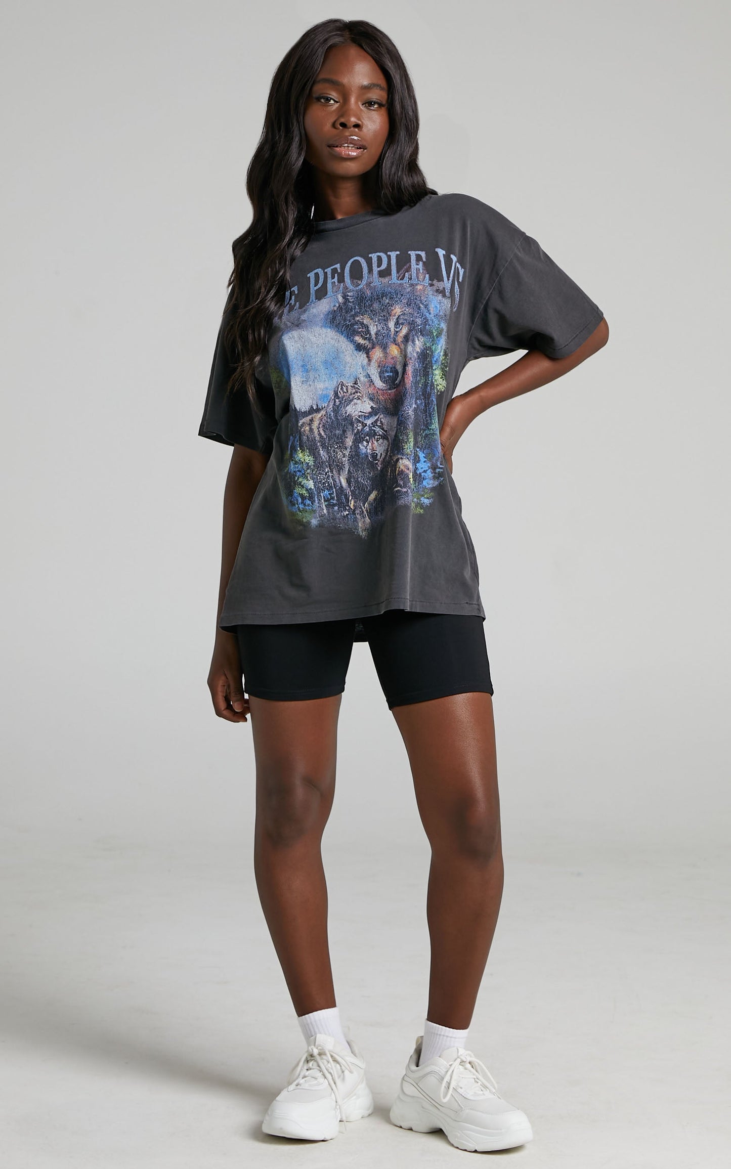 The People Vs - Nocturnal Vintage Tee in Vintage Black
