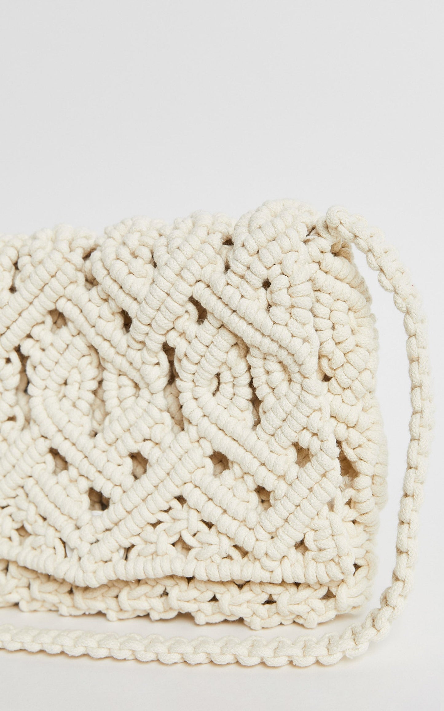 Bondi Bag - Macramae Crossbody in Cream