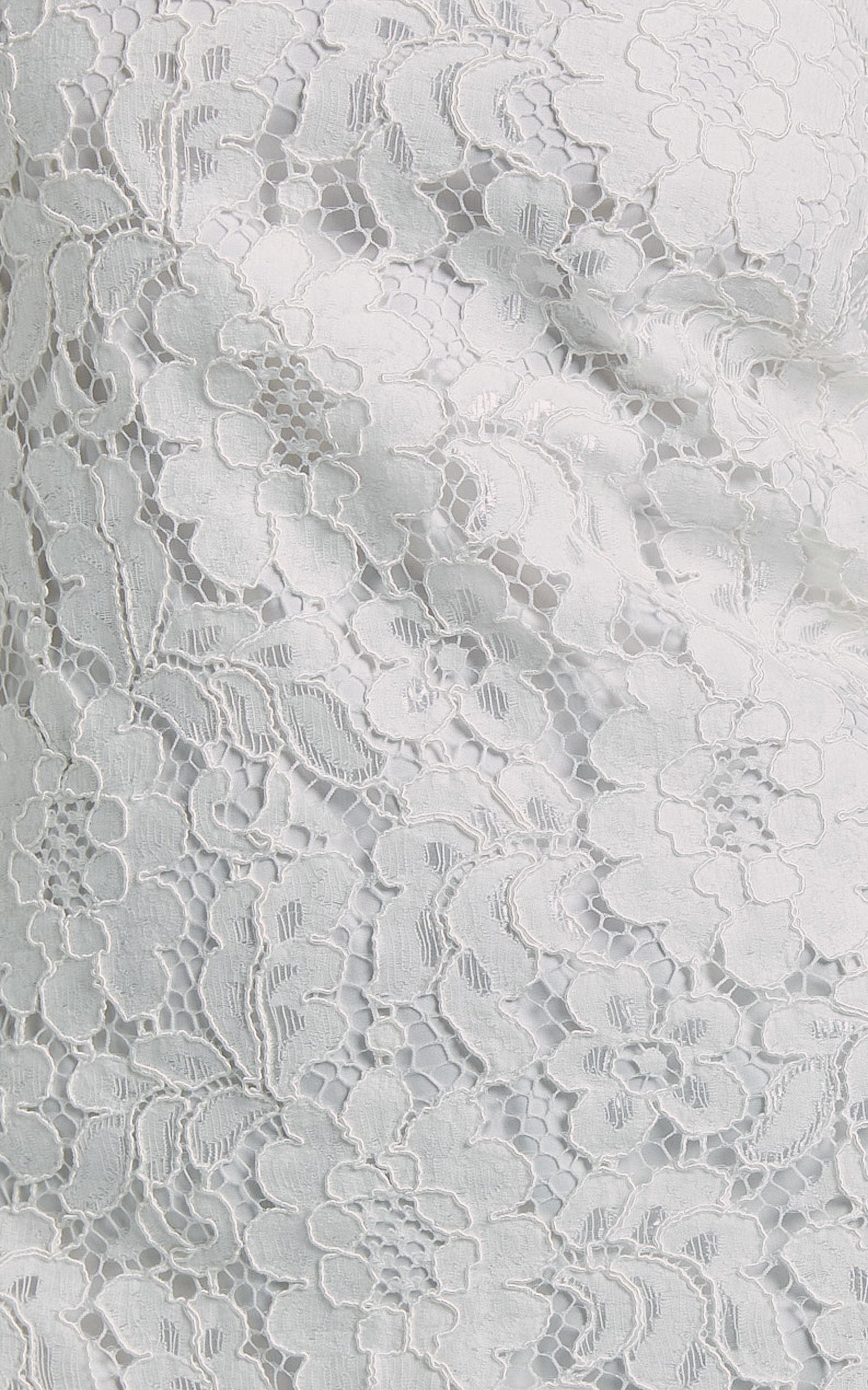 Cera Mini Dress - Strappy Lace Slip in White