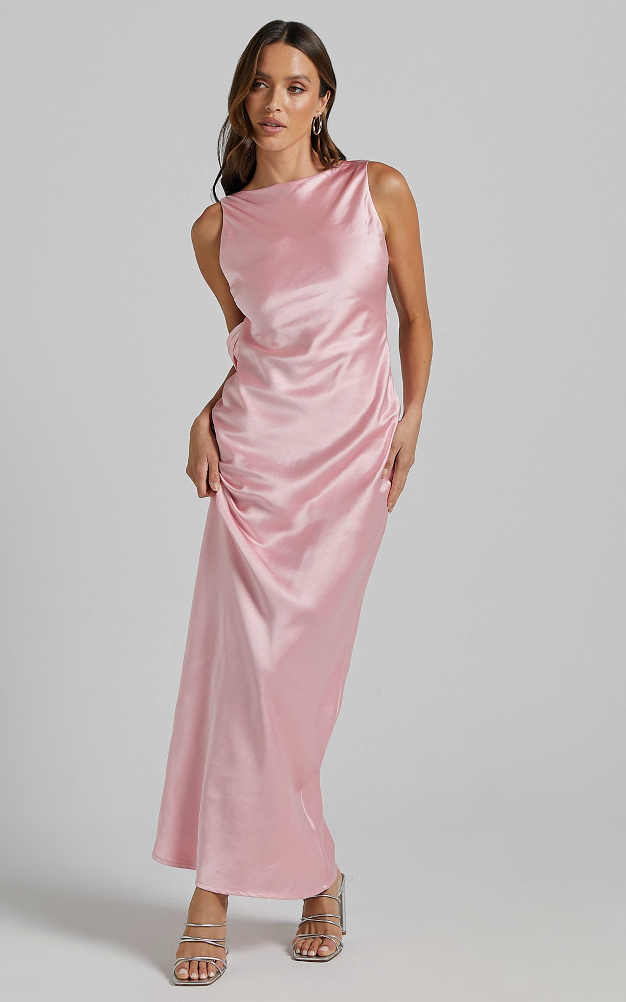 Runaway The Label - Samsara Midi Dress in Pink