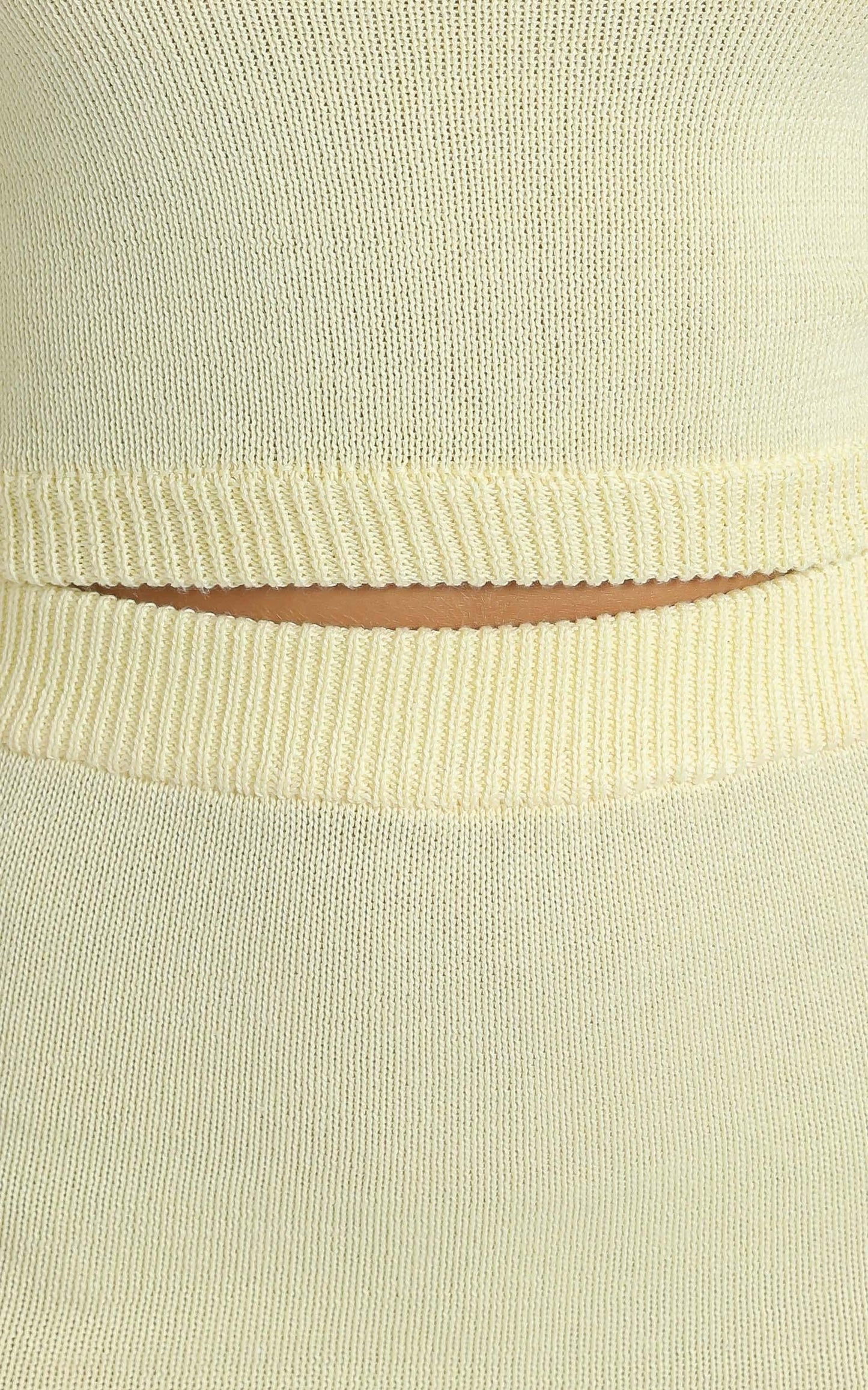 Connie Knitted Two Piece Set in Yellow