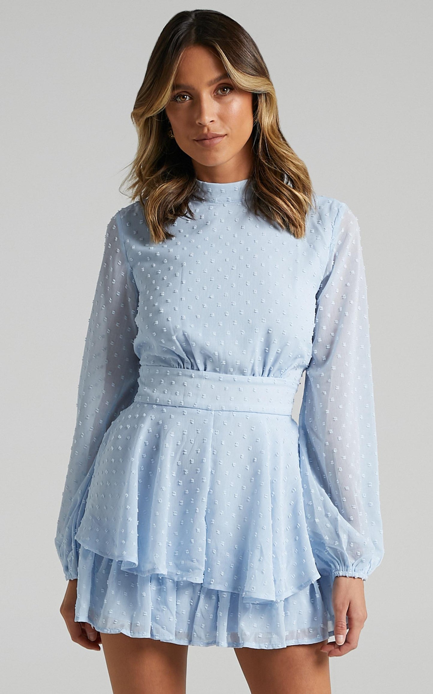 Bottom Of Your Heart Playsuit in Light Blue