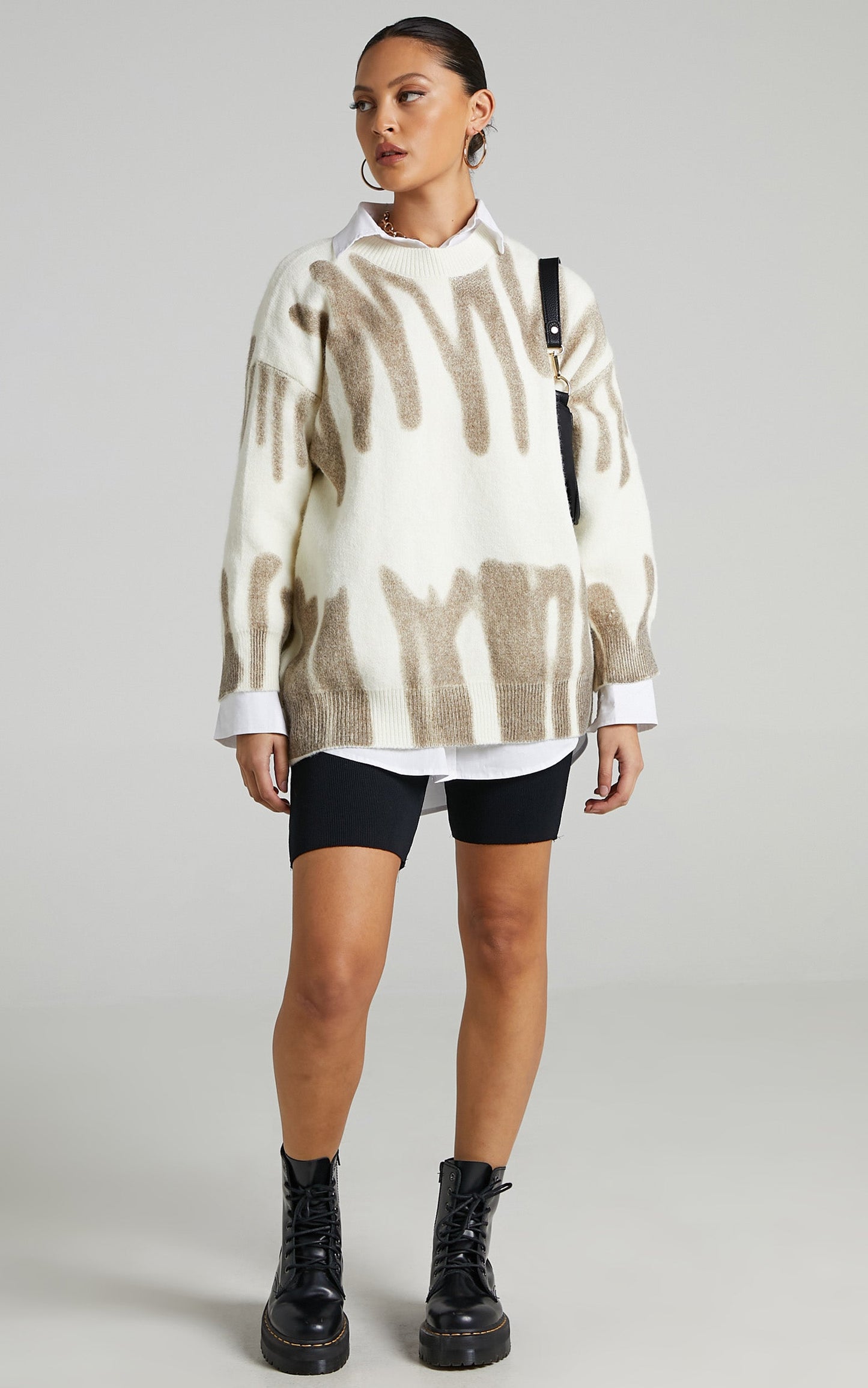 Chavri Knit Jumper in Beige