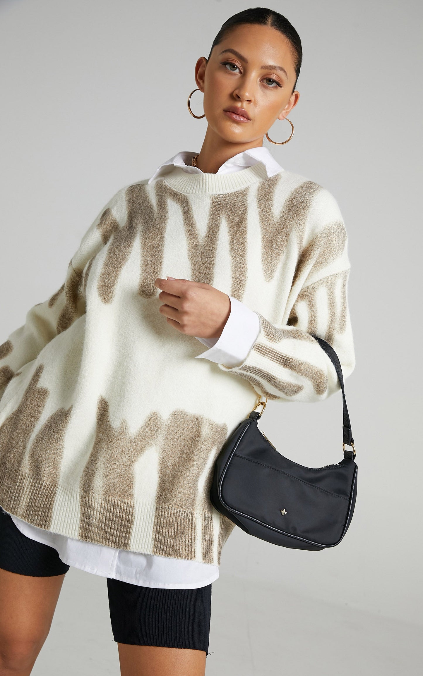 Chavri Knit Jumper in Beige