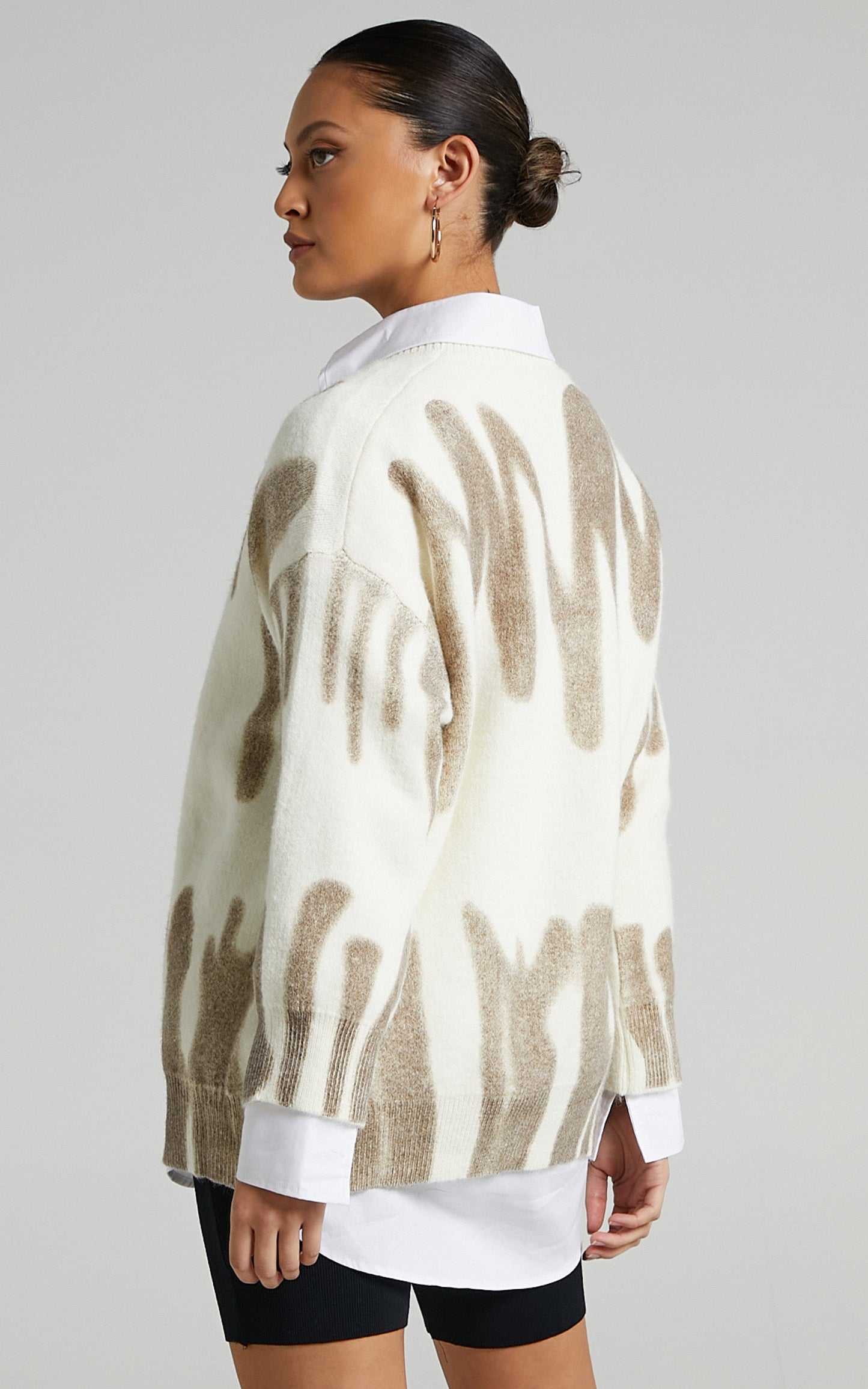 Chavri Knit Jumper in Beige