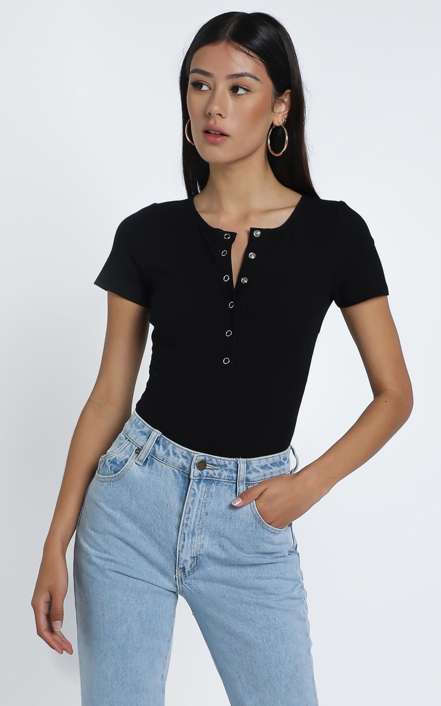 Allyson Bodysuit in Black