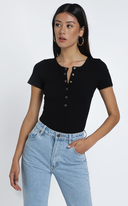 Allyson Bodysuit in Black