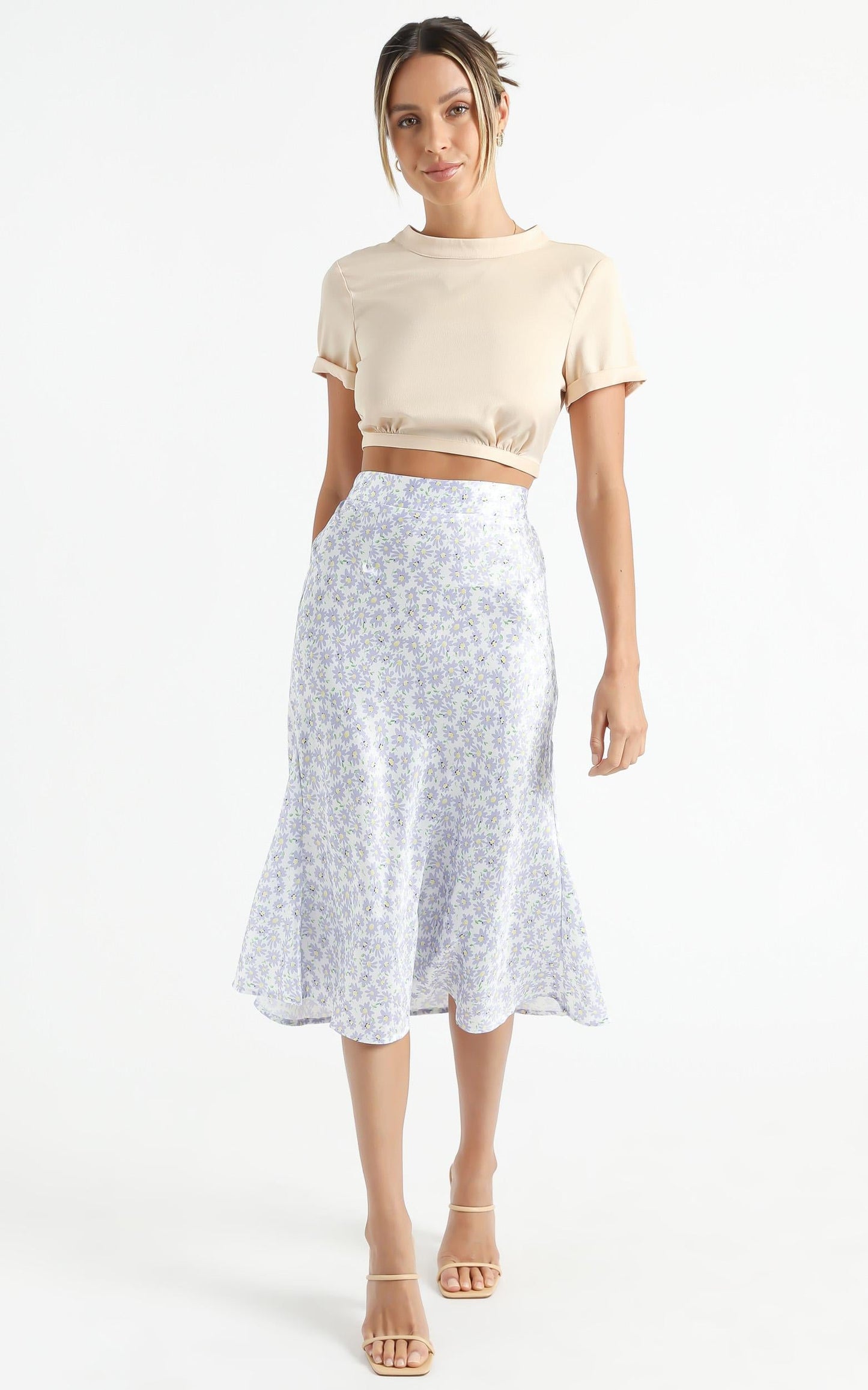 Ingrim Skirt in Lilac Floral