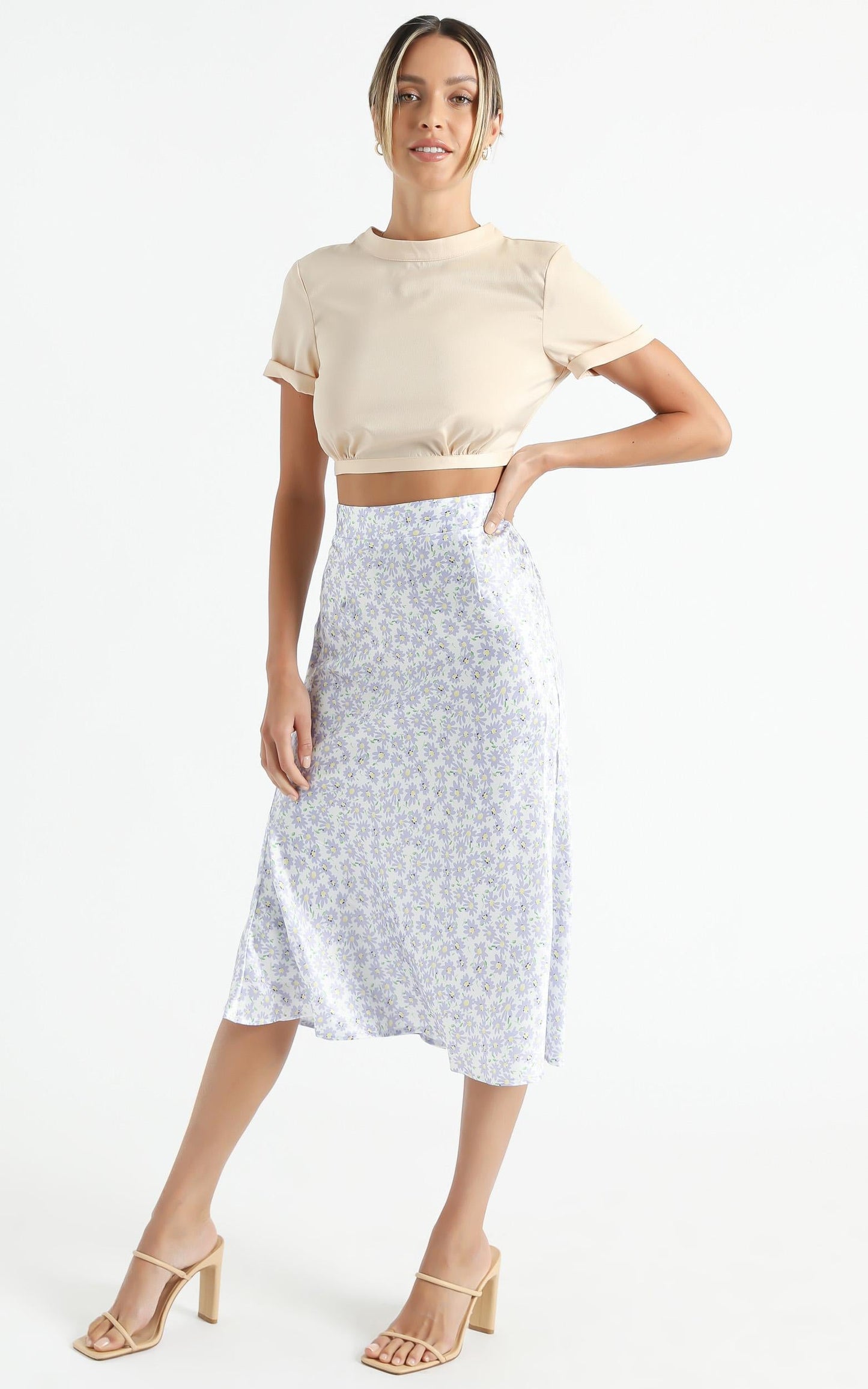 Ingrim Skirt in Lilac Floral