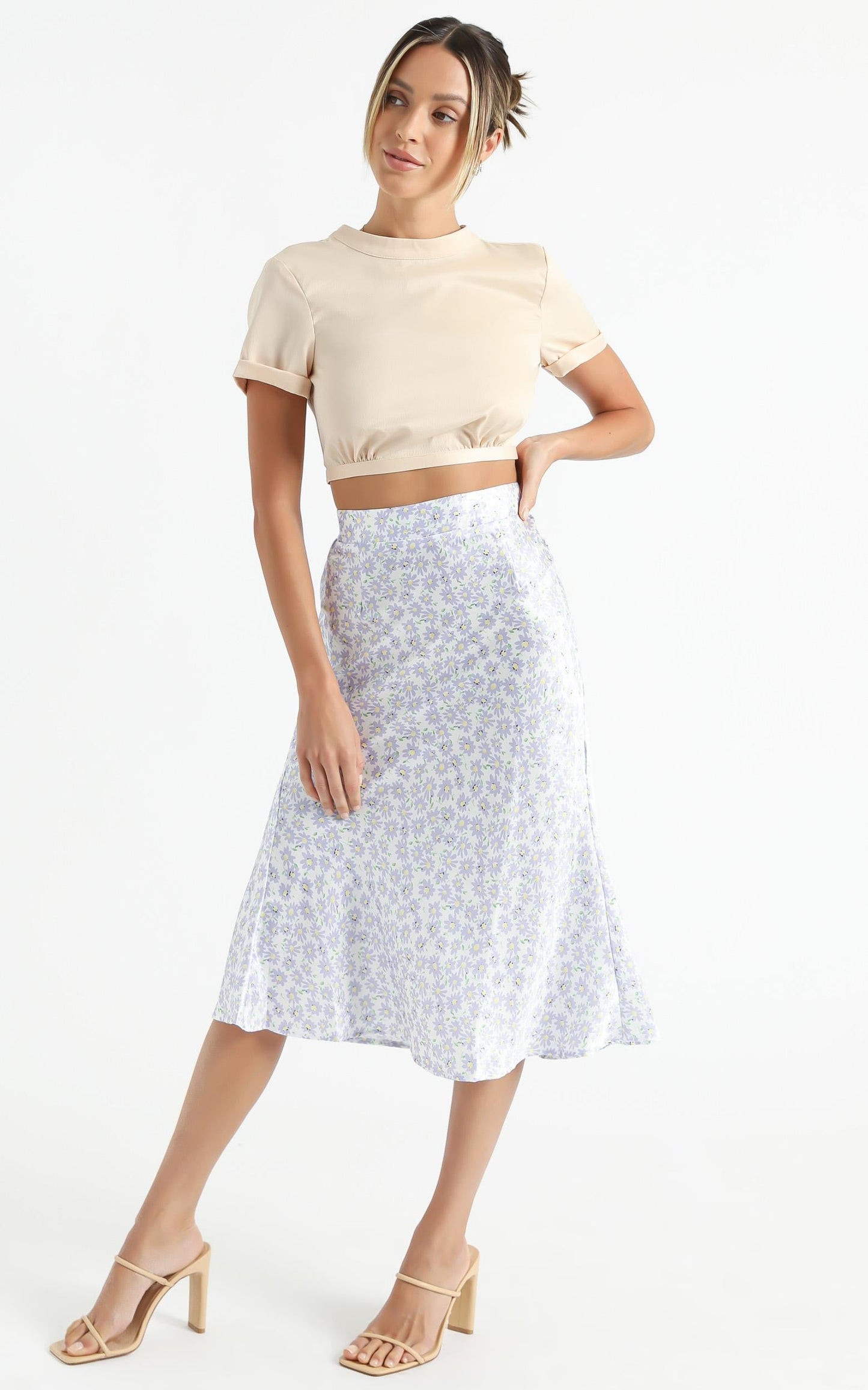 Ingrim Skirt in Lilac Floral