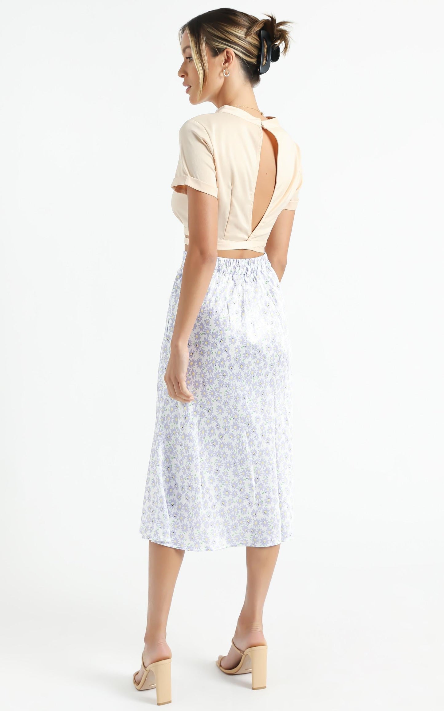 Ingrim Skirt in Lilac Floral