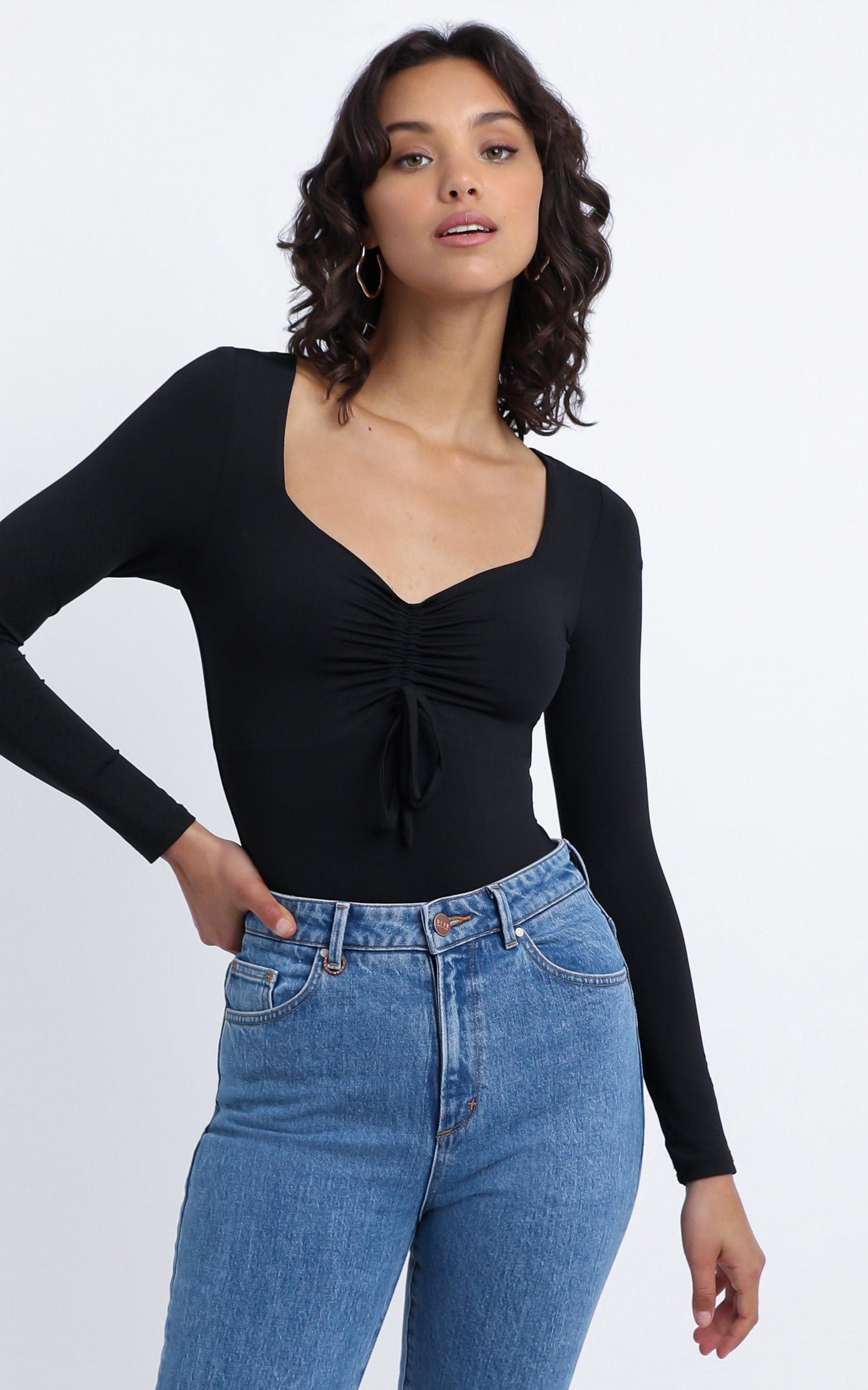 Kacey Bodysuit in Black