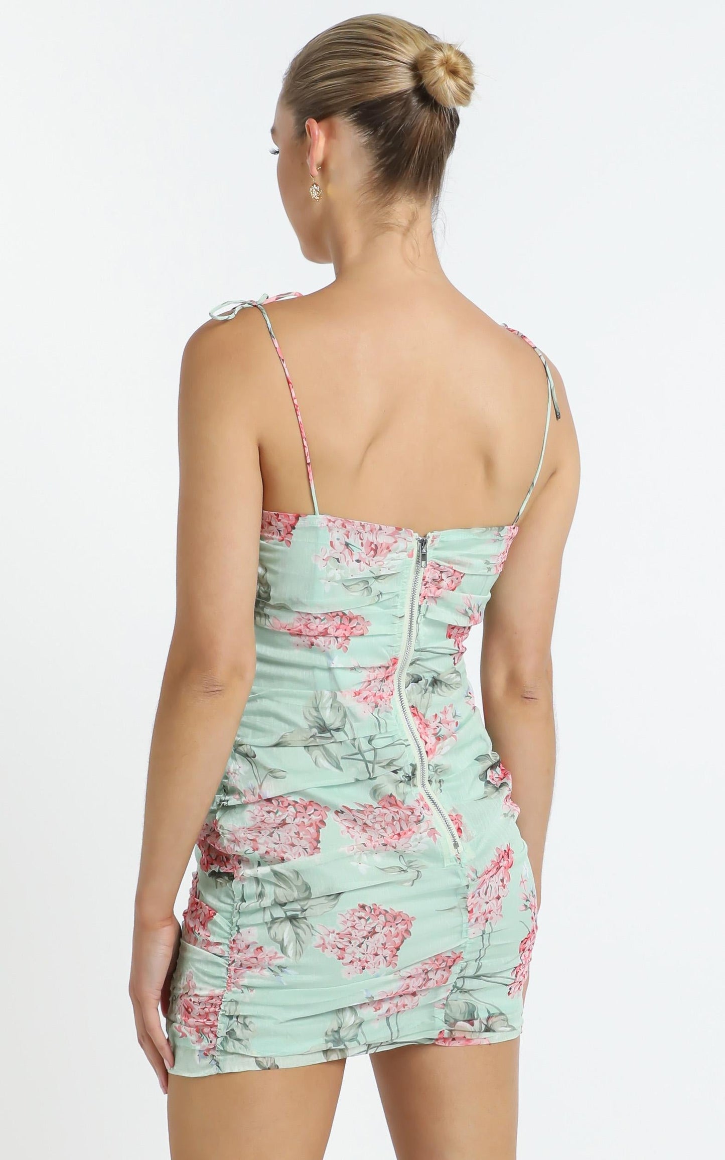 Cody Dress in Green Floral