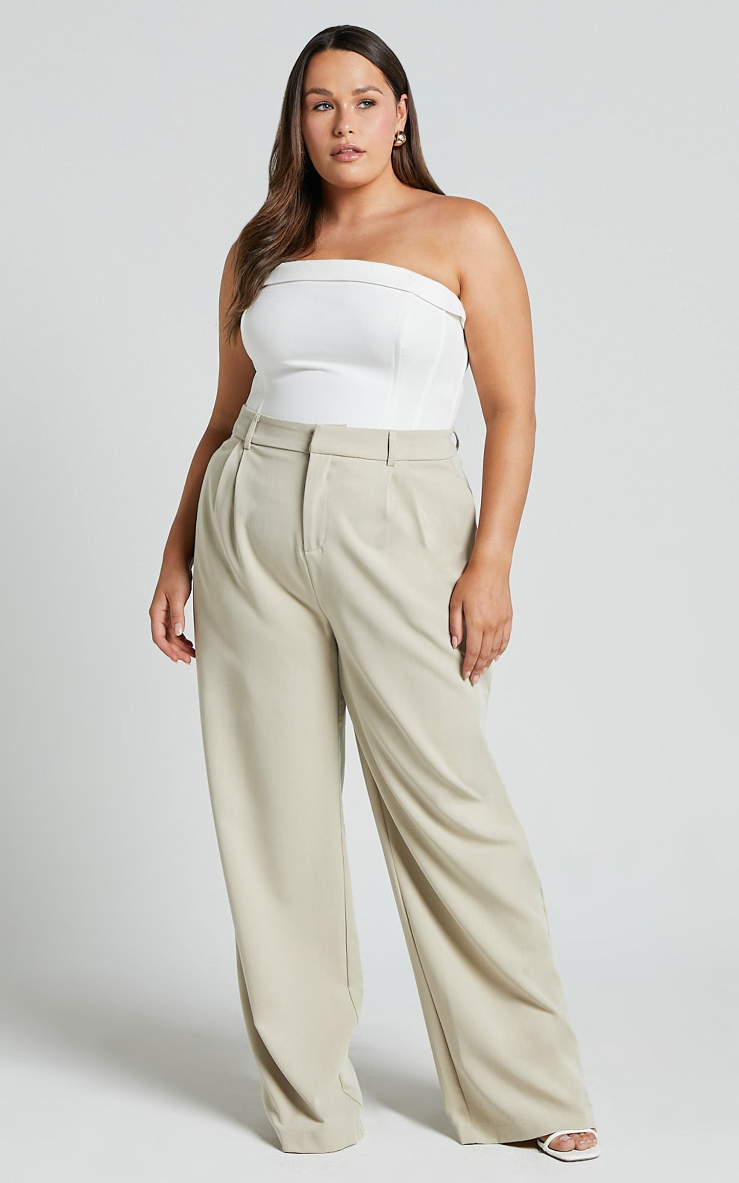 Vaira Top - Strapless Corset Top in White