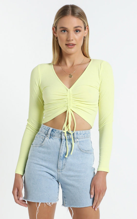 Eleanora Top in Pastel Yellow