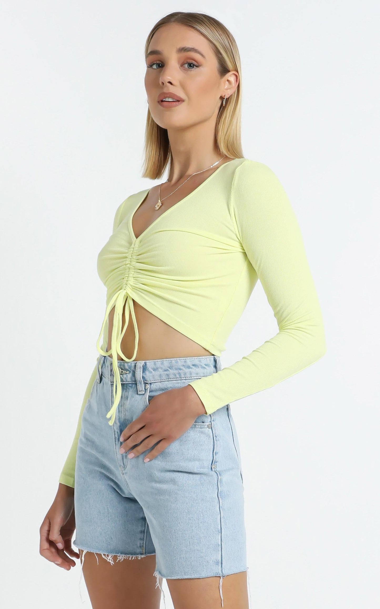 Eleanora Top in Pastel Yellow