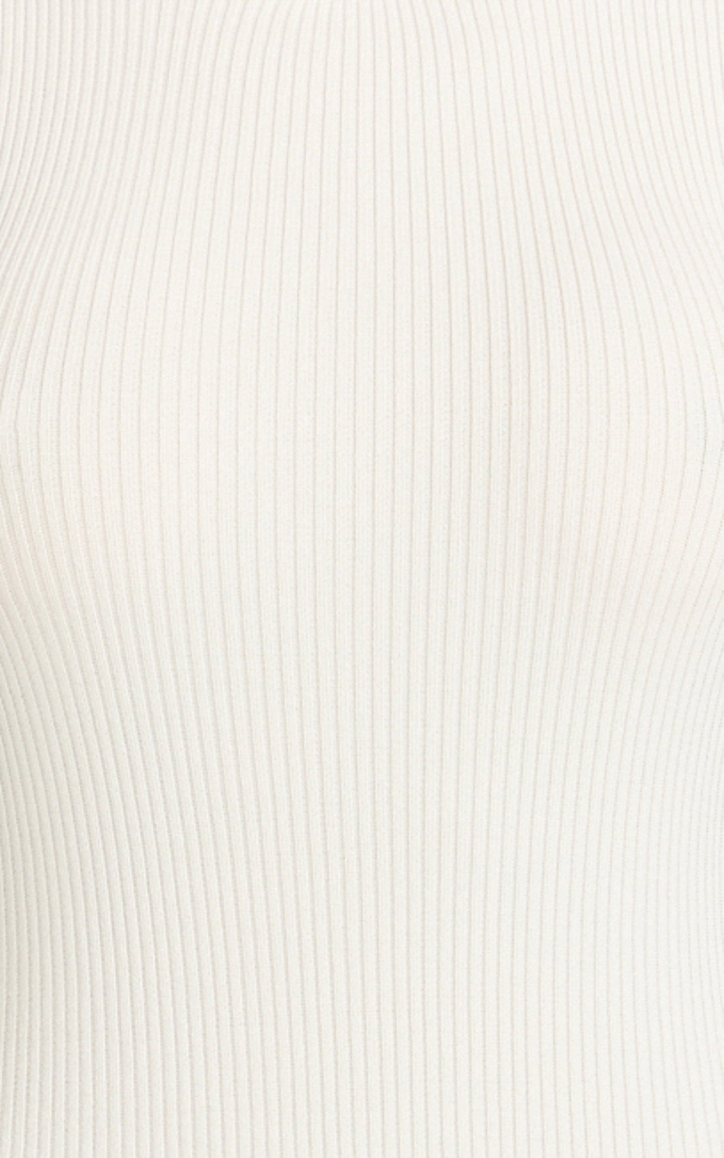 Lanie Midi Dress - Knitted Crew Neck Short Sleeve Dress in Cream