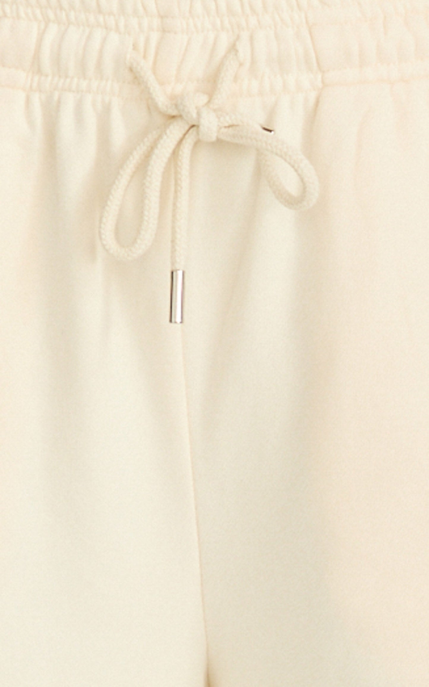 Selene Pants - Tie Waist Sweatpants in Cream