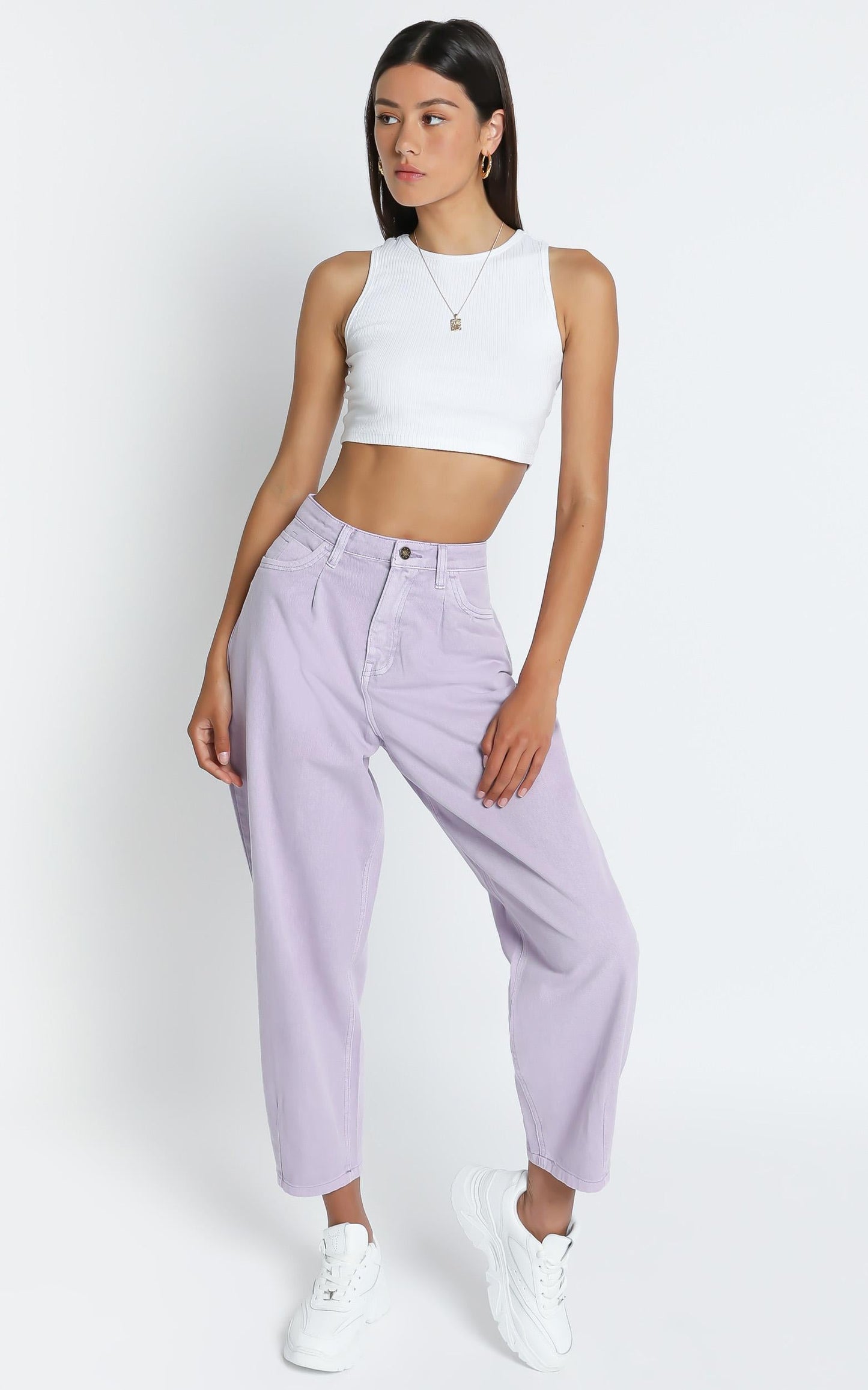 Lioness - On My Way Denim Jean in Lilac