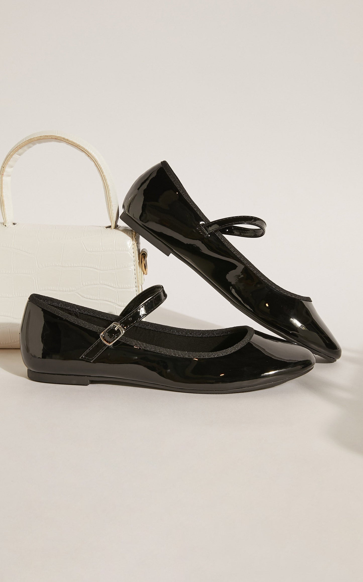 Therapy - Jayne Ballet Flat Shoes in Black Patent