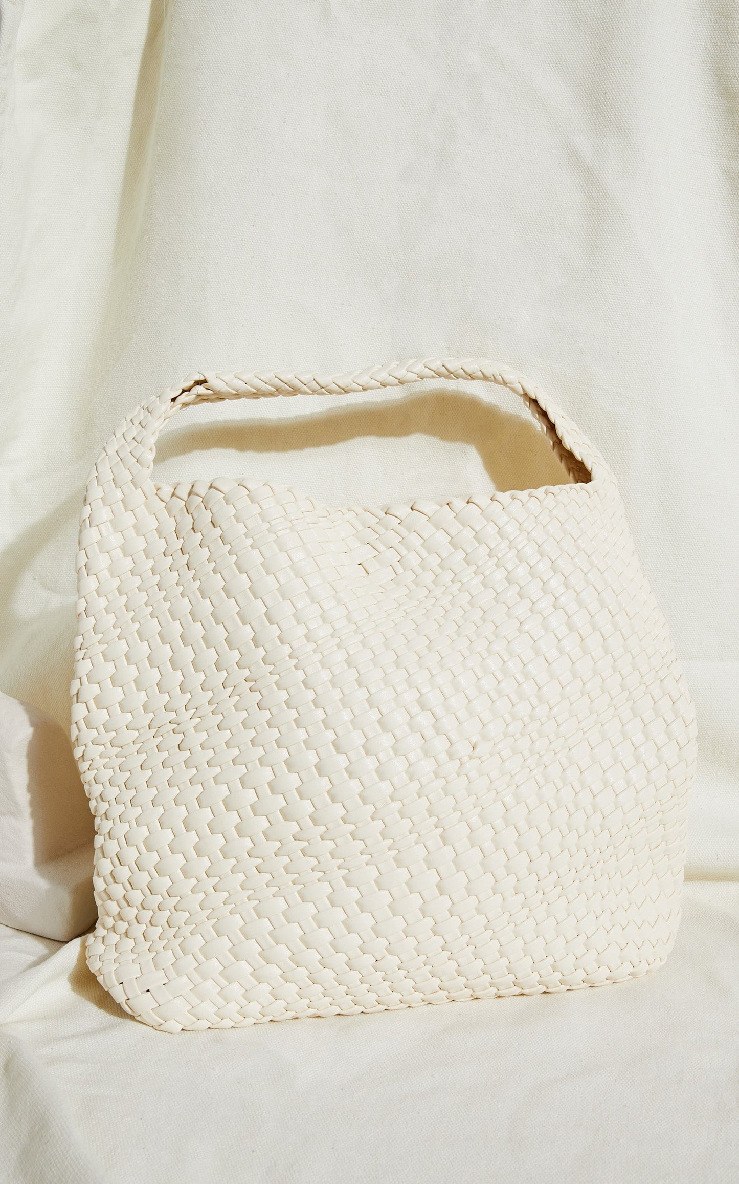 Seoul Bag - Quilted Tote Bag in Cream