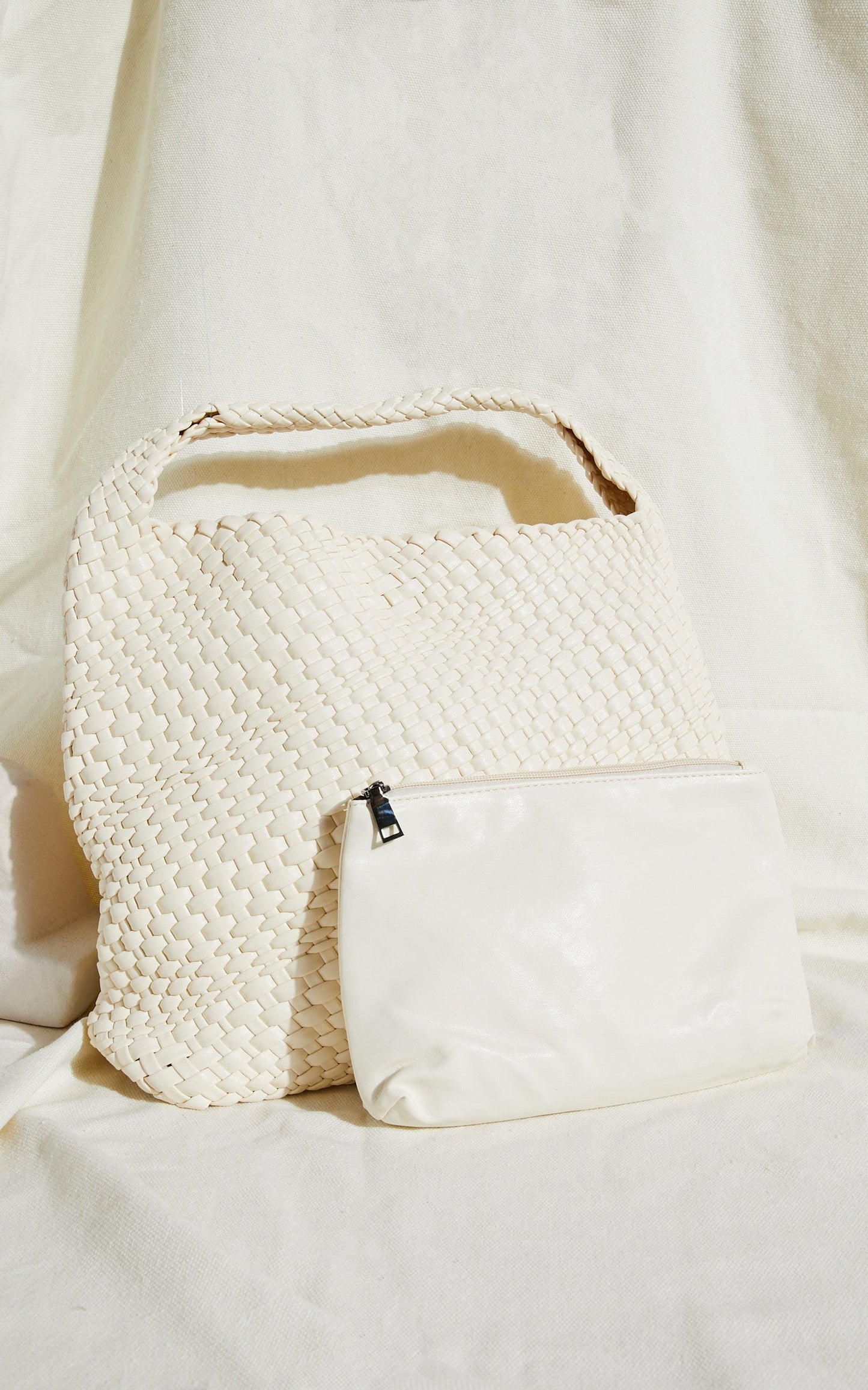 Seoul Bag - Quilted Tote Bag in Cream