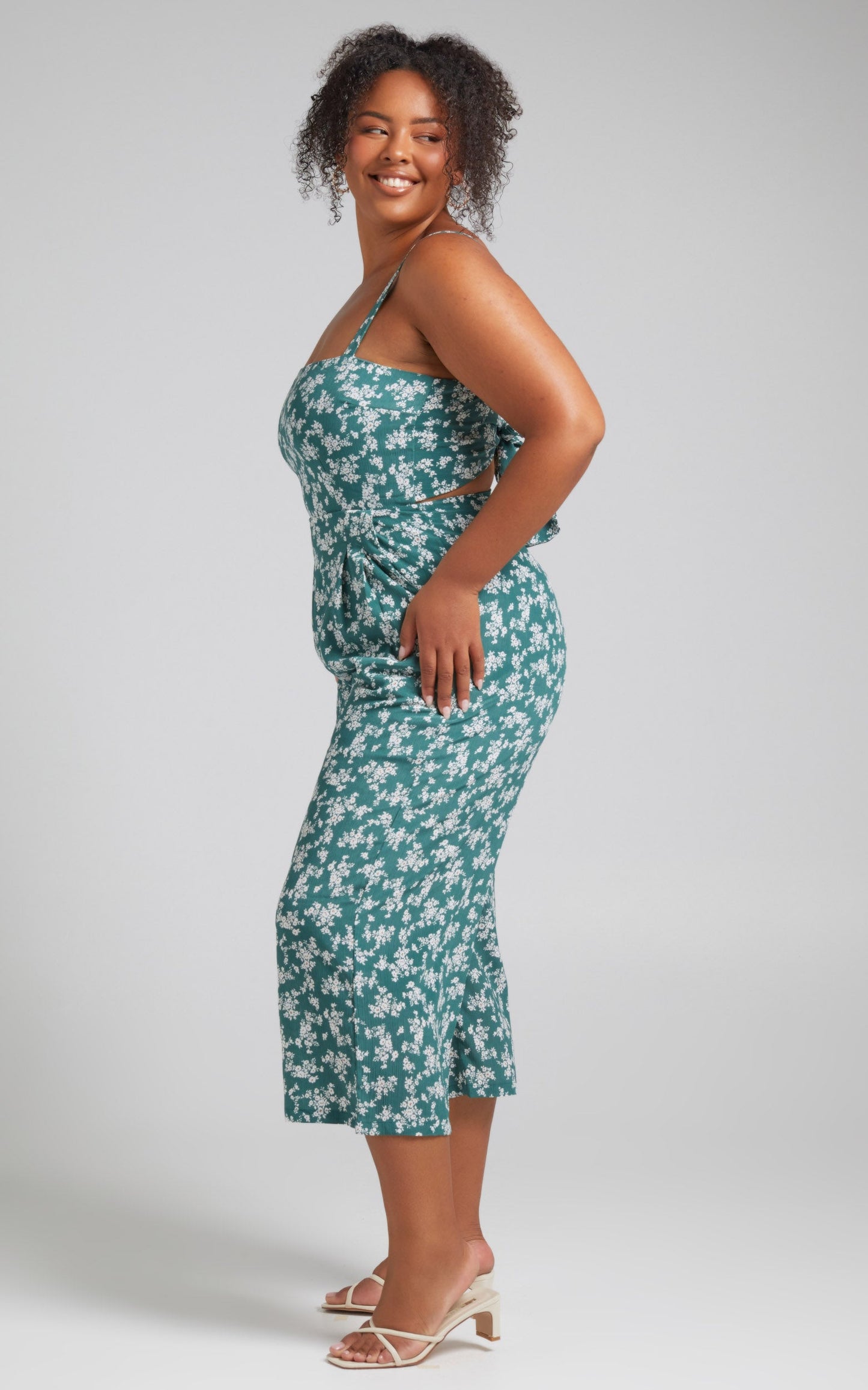 In Your Soul Jumpsuit in Sage Floral