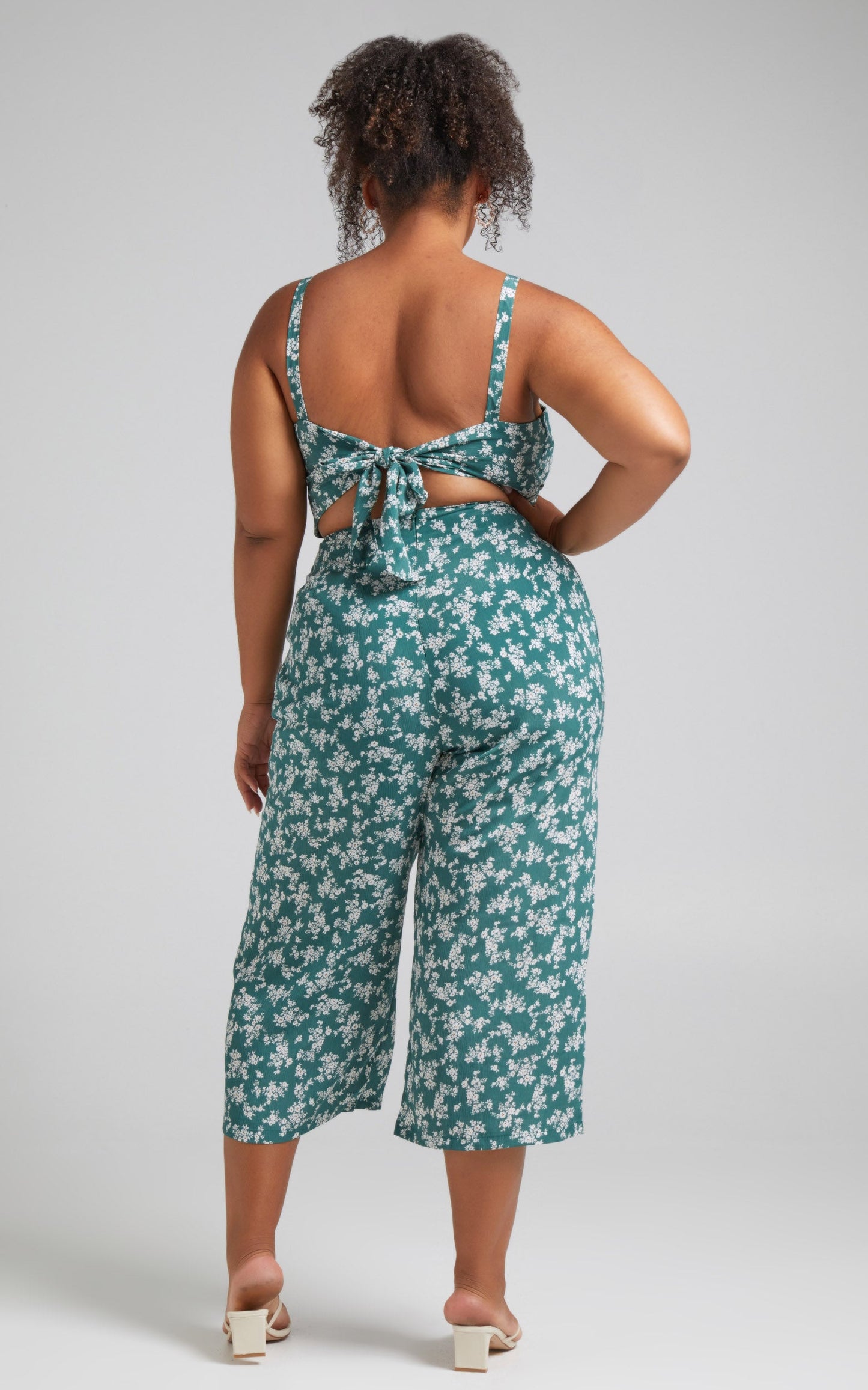In Your Soul Jumpsuit in Sage Floral
